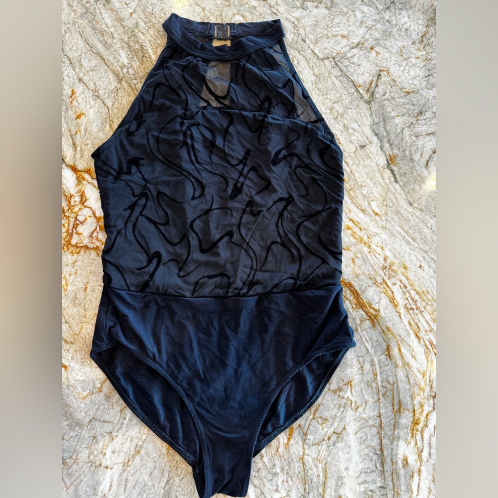 Black Leotard Nikolay- Halter style